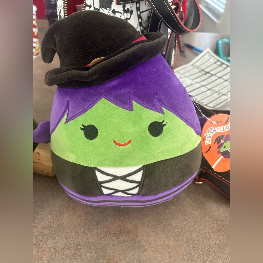 Squishmallow 8" Roslyn GREEN WITCH HALLOWEEN 2023 PLUSH NEW